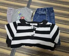 半袖２点とデニムショートパンツのセット