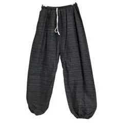 【黒系】タイパンツ フィッシャーマンパンツ FREE SIZE　新品