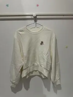 Lily Brown クロップドスウェット ベア刺繍のサムネイル
