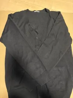 GU ブラック カーディガン Lサイズ アクリル100%