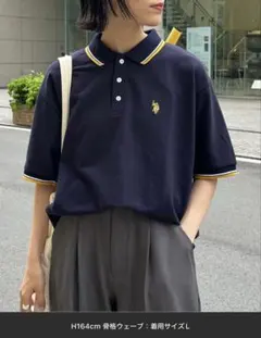 ポロラルフローレン　ネイビー ポロシャツ L