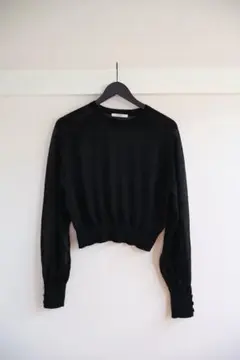 ディスコート　シースルートップス　Discoat シアー　袖口ボタンプルオーバー