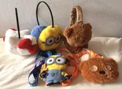 ミニオン・ティム・キティ　耳あて　パスケース　5点セット