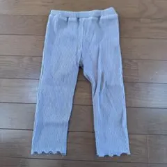 【美品】キッズ グレーレギンス オーガニックコットン 95cm