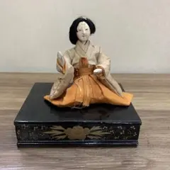 3F 【超希少】古道具 昭和レトロ 日本人形 雛人形 随身 右大臣 左大臣 木目