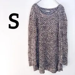 Gap ニット 透かし編み 【S】 ブラウン レディース トップス