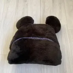 ディズニーリゾート　ミッキー　フードつき　ブランケット　ブラック　ポンチョ