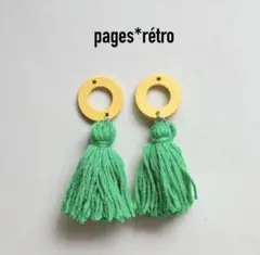 L-6*5 レトロバイカラーピアス/イヤリング