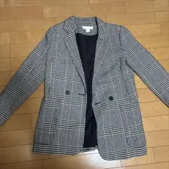 H&M テーラードジャケット チェック柄