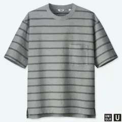 UNIQLO オーバーサイズクルーネックT 半袖 グレー ユニクロ