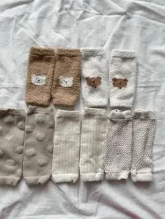 ベビー レッグウォーマー クマ柄セット