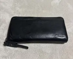 DIESEL ブラックレザー 長財布　値下げ不可‼️