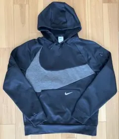 ナイキ NIKE SWOOSH Therma-FIT 裏起毛パーカー 黒M