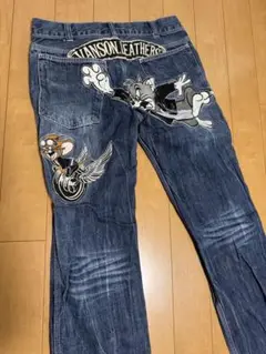 Vanson Leathers トムとジェリー デニムパンツ　美品