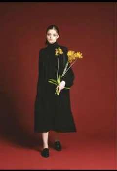 pinue パイピングドレス（ダークグリーン）Ｓ pinue パイピングドレス（ダークグリーン）S パーティードレス