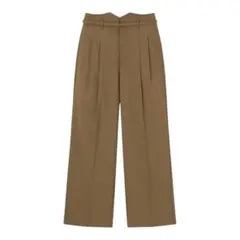 GU タックワイドパンツ Sサイズ ブラウン
