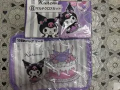 クロミちゃん　１番くじ　⑧マルチクロスセット　⑩収納バック ケーキ