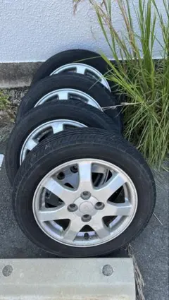 ②ダイハツ純正 145-80-12 タイヤホイールセット新車外し 2本 - メルカリ