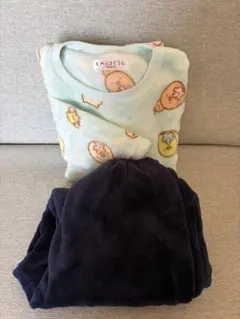 すみっコぐらしフリースパジャマセット 140cm