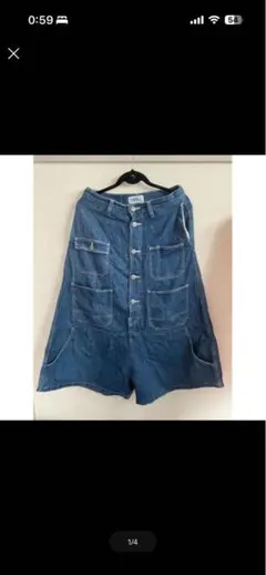 kidill 名作 ハカマ デニム ワイド パンツのサムネイル
