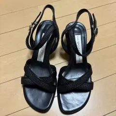 GINZA WASHINGTON ストラップサンダル ブラック 22cmのサムネイル