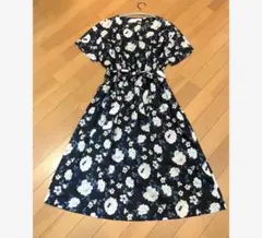 未使用級 JOSEPH RIBKOFF カシュクール ティアード 花柄ワンピース