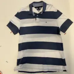 TOMMY HILFIGER ストライプポロシャツ Mサイズ　トミーヒルフィガー