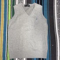 EAST BOY グレー Vネック スクールベスト