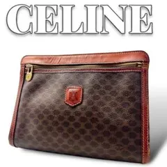 CELINE 総柄 マカダム クラッチバッグ レディース 8782