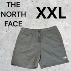 THE NORTH FACE スウェット ハーフパンツ グレー XXL 刺繍ロゴ