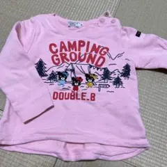 DOUBLE.B キッズ トレーナー 90cm ピンク