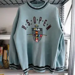 FILA U.S. OPEN スウェット ライトブルー 90s