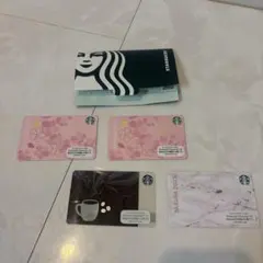 スターバックスカードセット（桜ほか、プラスチック）