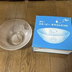 スヌーピー ガラス うつわ 20センチ 新品 未使用品のサムネイル
