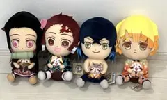 鬼滅の刃×ラスカル　コラボBIGぬいぐるみ　ねずこ　炭治郎　善逸　伊之助セット