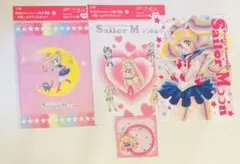 セーラームーン　明治チョコレート　ノート　クリアファイル　ヘアゴム　セット