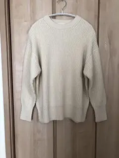 【niko and...】片畦ビッグプルオーバー ニット　アイボリー L