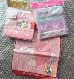 ミニタオル3点セット　すみっコぐらしご当地限定仙台、TDRマリー、旭山動物園