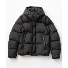 ナノユニバース 西川ダウン G2 ダウンジャケット ブラック S メンズ