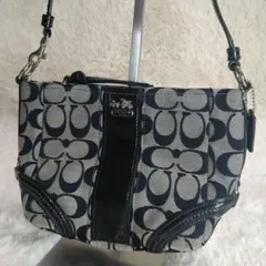 Coach Signature Shoulder bag BLACK y2k