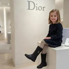 ベビーディオール Dior レザーロングブーツ26(16cm〜)