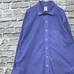 ブルックスブラザーズ長袖シャツ！ブルーXL 1006