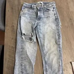 GYDA ダメージ加工 スキニーデニム Sサイズ
