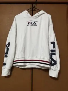 FILA ×Lovetoxic フード付きパーカー ホワイトL