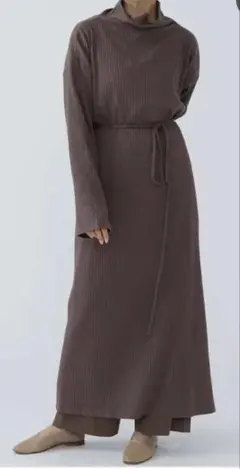 baserange ニットワンピース バイカラーハートネックニットワンピース | NATURAL BEAUTY BASIC