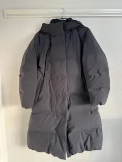 ユニクロ　シームレスダウンロングコート　黒　S