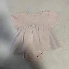 h&m フリルロンパース2-4m