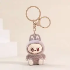 ラブブ ぬいぐるみ キーホルダー ブラウン 1個