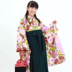 卒業式 袴4点セット 小学生 150 sサイズあり020