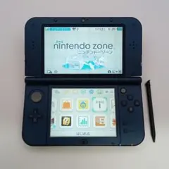 【美品】New3DSLL本体 上下iPS液晶 ニンテンドー メタリックブルー